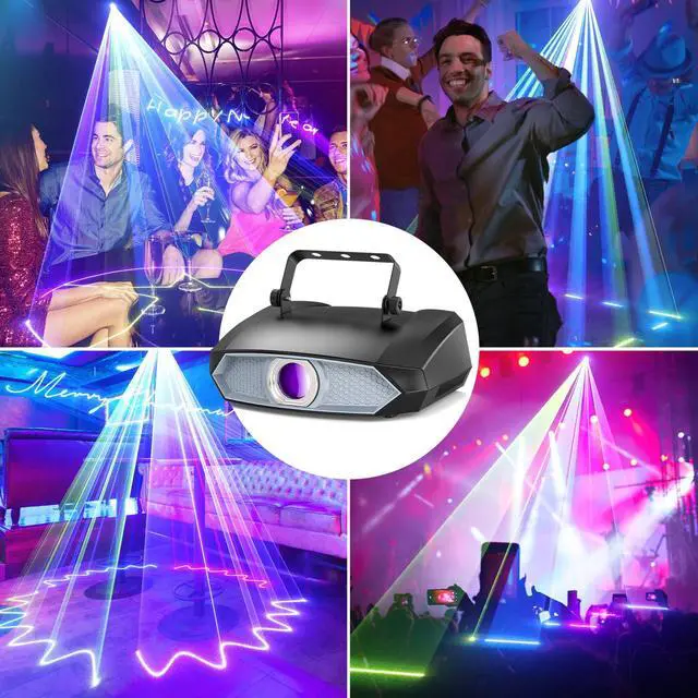 Alt view image 7 of 7 - DJ Laser Light for Party,3D Animation Laser Machine,Multiple Control Functions,Support Manual Graffiti, Text Playback, and Personalized Programming,Suitable for DJ Parties, KTV Bars and Events