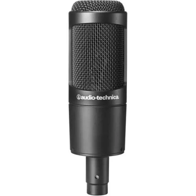Alt view image 2 of 7 - AT2035 Cardioid Condenser Microphone Bundle with XLR Cable + Microphone Arm + U Shape Pop Shield + Microfiber Cloth (5 Items)