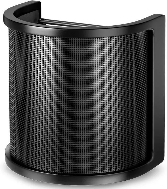 Alt view image 4 of 7 - AT2035 Cardioid Condenser Microphone Bundle with XLR Cable + Microphone Arm + U Shape Pop Shield + Microfiber Cloth (5 Items)