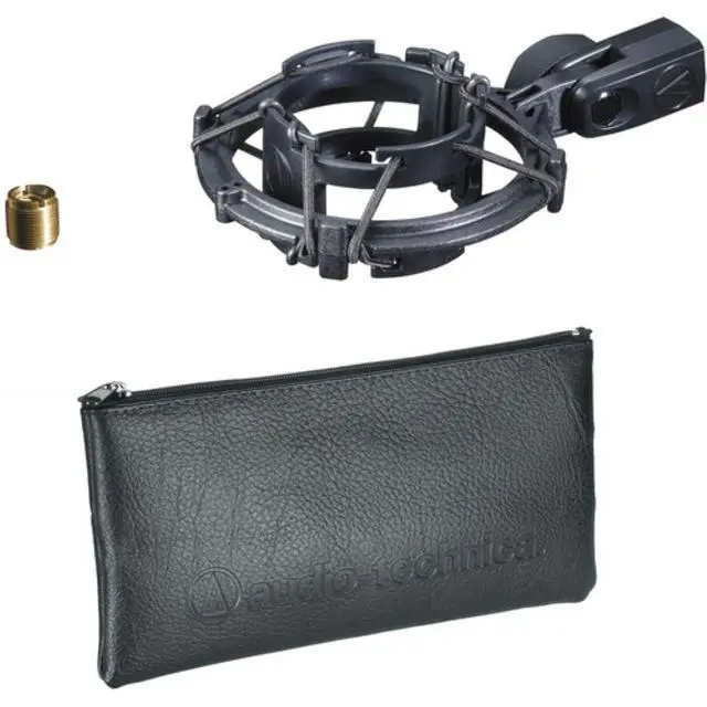 Alt view image 7 of 7 - AT2035 Cardioid Condenser Microphone Bundle with XLR Cable + Microphone Arm + U Shape Pop Shield + Microfiber Cloth (5 Items)