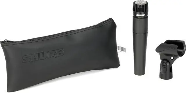 Alt view image 3 of 7 - SM57 & SM58 Microphone Set - Professional Dynamic Cardioid Pair for Instruments & Vocals - Crisp Sound & Versatile Performance