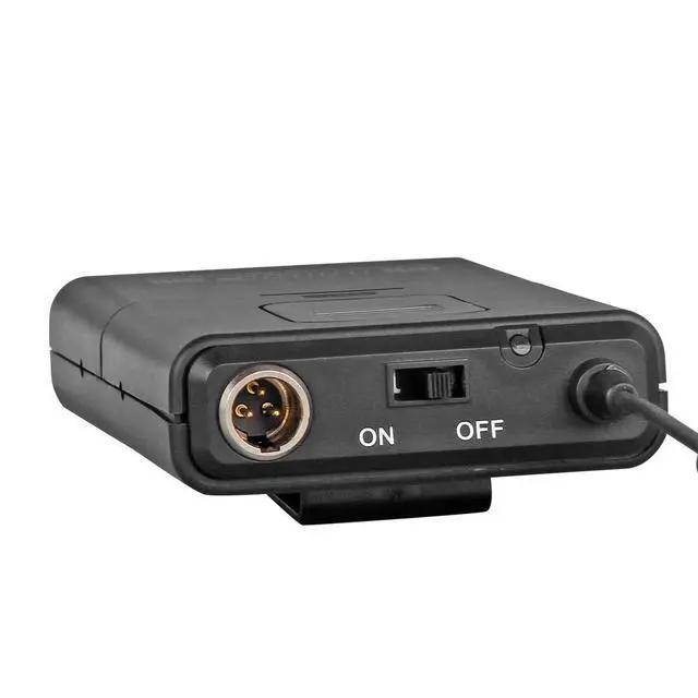 Alt view image 7 of 7 - Wireless Microphone System Pro UHF 4 Channel 4 Lavalier Bodypacks 4 Lapel Mic 4 Headsets for Karaoke System Church Speaking Conference Wedding Party