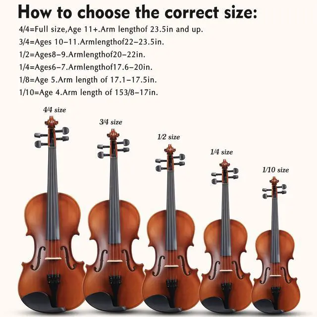 Alt view image 5 of 7 - 1/2 Size Wood Violin Set for Kids Teens Students Adults Beginner Acoustic Violin Matte Fiddle Starter Kit with Hard Case, Rosin, Shoulder Rest, Bow, Clip-on Tuner and Fingerboard Sticker