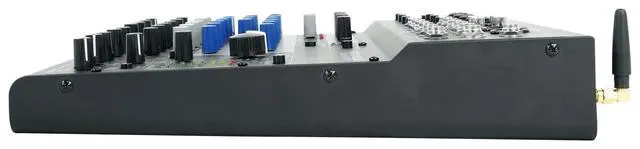 Alt view image 4 of 6 - ROCKMIX 10FX 10 Channel USB Interface Mixer with 2-Way Bluetooth | 16 DSP Effects, 48V Phantom Power, Compressor, 3-Band EQ, Bluetooth 5.0, XLR Outputs, Steel Construction, Vocal Canceler