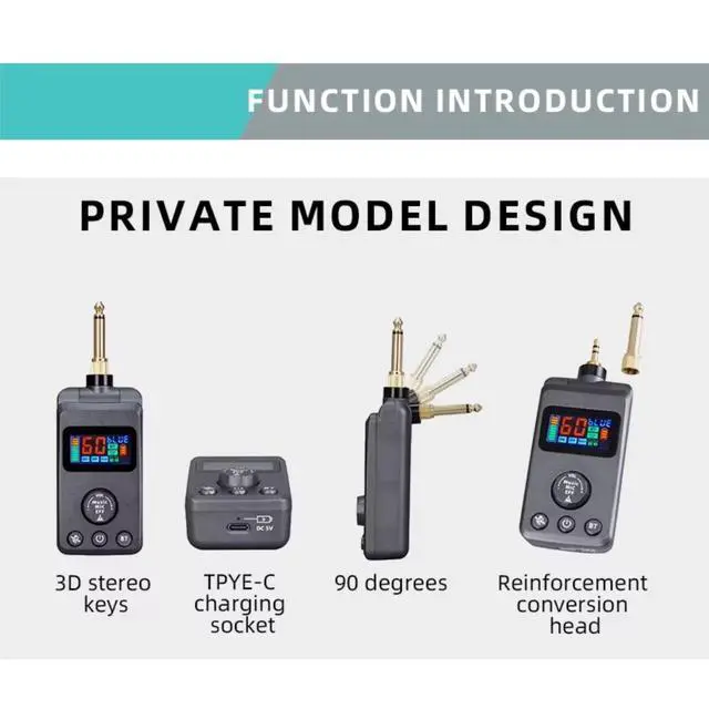 Alt view image 6 of 7 - Microphone, Rechargeable Dual Microphones Karaoke Cordless Mic with Receiver for Karaoke Singing Speech Church, Compatible with Smartphone Laptop