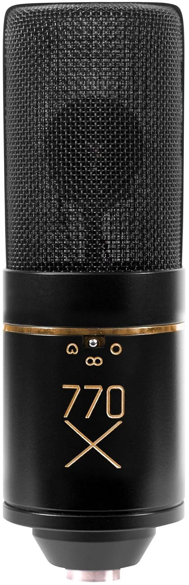 Main image of 770X Multi-Pattern Condenser Microphone Bundle with Shock Mount, Pop Filter, 20' XLR Cable | Studio Quality Recording, Gaming & Streaming (Black)