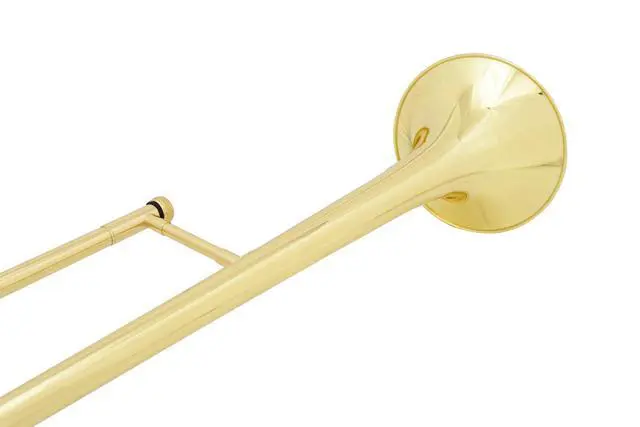 Alt view image 5 of 7 - GTD-2 B Flat Brass Trombone with Case & 12C Mouthpiece,Gold Finished,Tenor Trombone