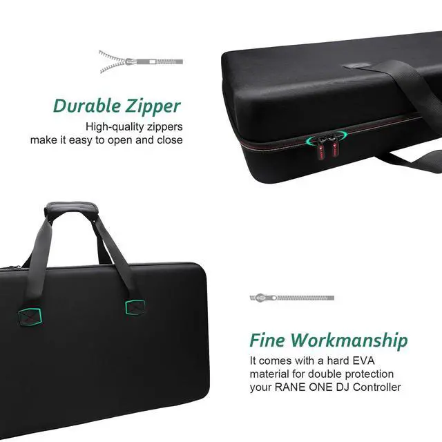 Alt view image 6 of 7 - Hard Case for RANE ONE/RANE ONE MKII, Pioneer DJ DDJ-FLX10 / DDJ-1000 / DDJ-FLX6-GT, Hercules Inpulse T7 DJ Controller
