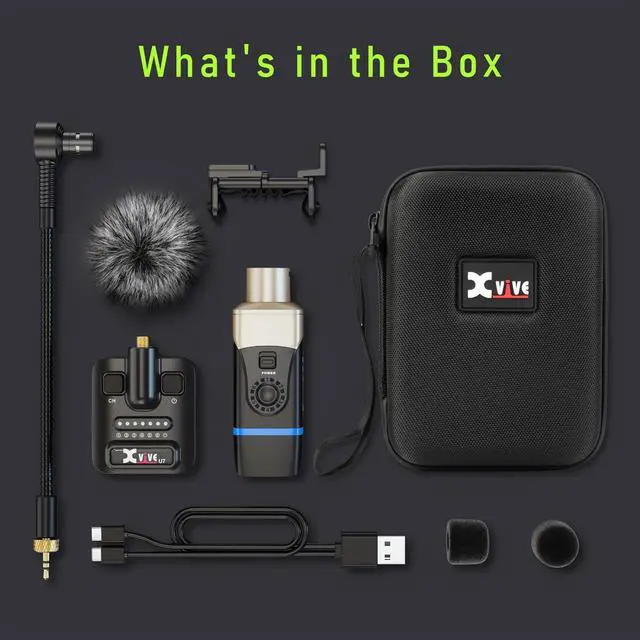 Alt view image 5 of 6 - U9 Violin Mandolin Instrument Microphone Wireless System 2.4 GHz Wireless Microphone Transmitter and Receiver for Violin and Viola, Mandolin