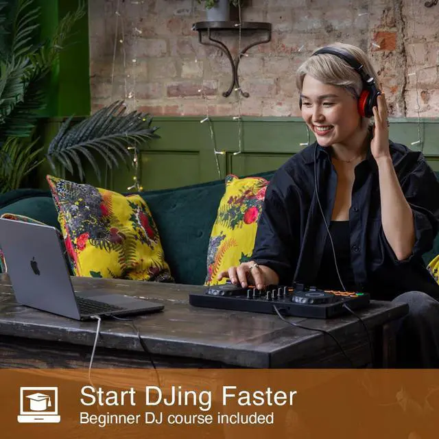 Alt view image 4 of 7 - DDJ-FLX2 Beginner DJ Controller for Phone, Tablet & PC | Start DJing faster with an included DJ course, streaming support, and beginner-friendly mixing features