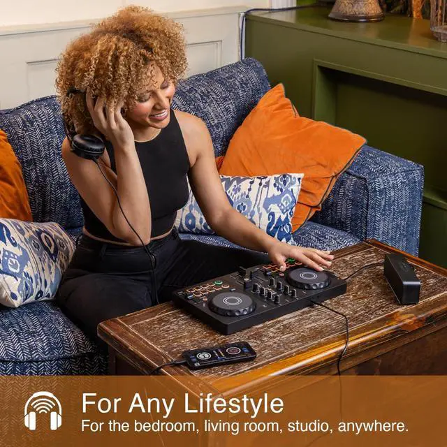Alt view image 6 of 7 - DDJ-FLX2 Beginner DJ Controller for Phone, Tablet & PC | Start DJing faster with an included DJ course, streaming support, and beginner-friendly mixing features