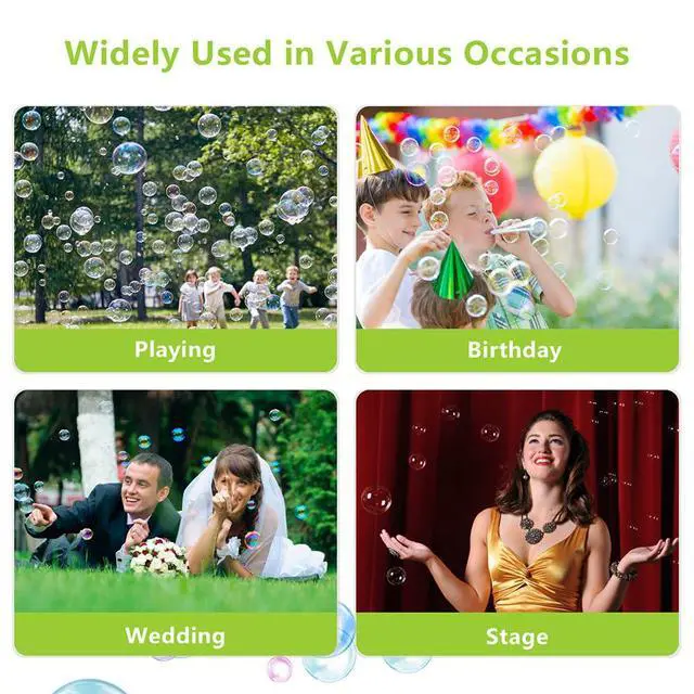 Alt view image 4 of 7 - Stage Bubble Machine with Lights DMX Wireless Remote | Supports Wedding, Commercial Show, kKid Party & Carnival for Vivid Stage Atmosphere Control