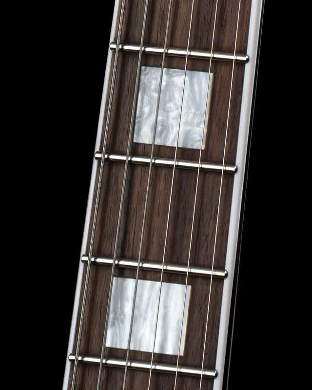 Alt view image 7 of 7 - WestCreek Mirage Solid Body Electric Guitar, Mahogany Body, Maple Neck, Rosewood Fretboard, Rounded End Frets, Bone Nut (Glossy Obsidian Black)