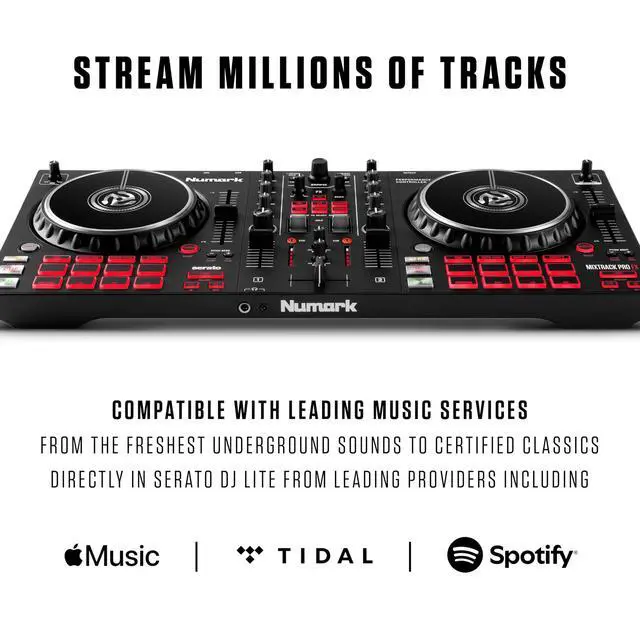 Alt view image 6 of 7 - Mixtrack Pro FX Serato DJ Controller with 2 Decks, Mixer, Effects Paddles and Audio Interface