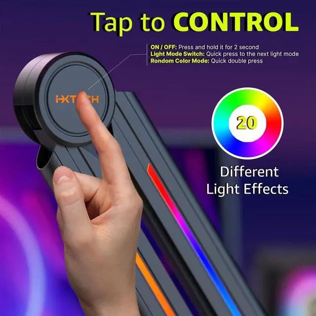 Alt view image 3 of 7 - RGB Mic Boom Arm High Profile, Overhead Boom Arm Microphone Stand Desk Mount, Adjustable Microphone Stand with Desk Mount, Mic Arm for Live Streaming Gaming Podcasting Recording