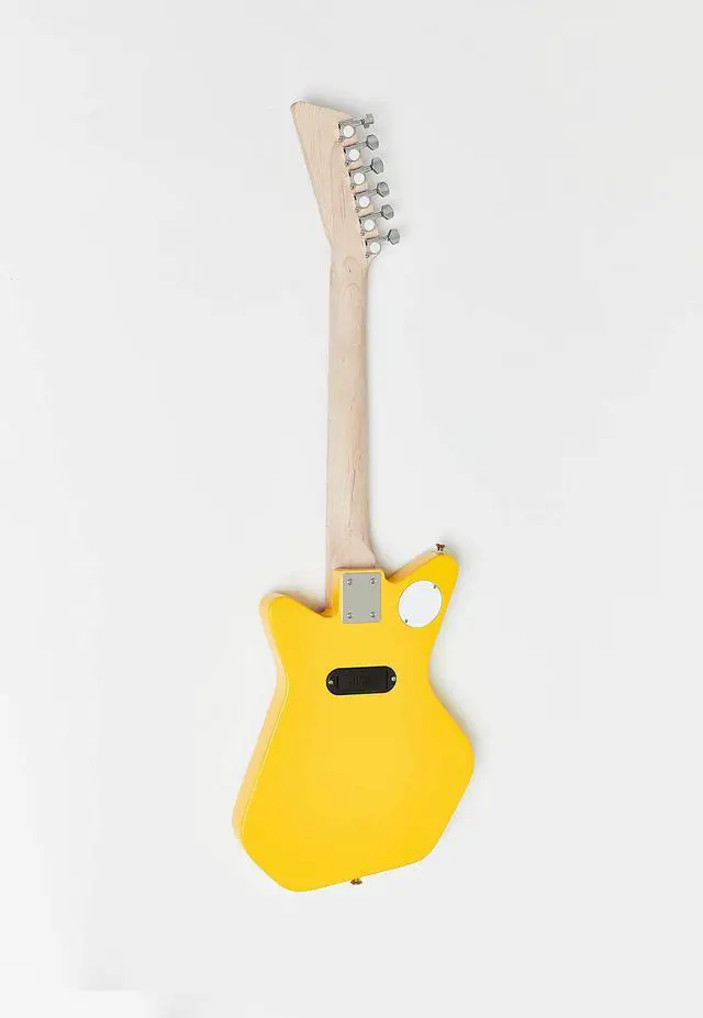 Alt view image 3 of 6 - Pro VI Electric kids real guitar for Beginners Ages 9+ Learning app & lessons included (Yellow)