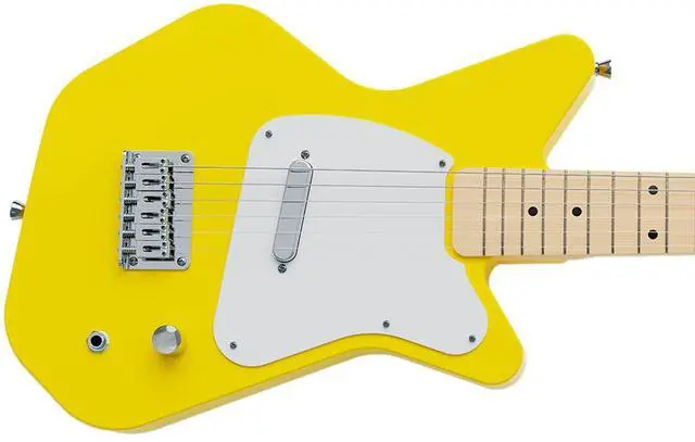 Alt view image 4 of 6 - Pro VI Electric kids real guitar for Beginners Ages 9+ Learning app & lessons included (Yellow)