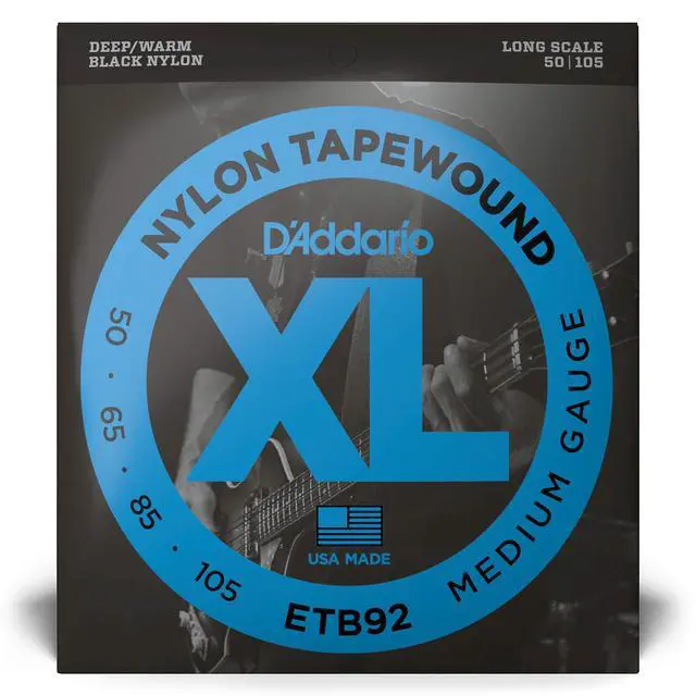 Alt view image 2 of 4 - Tapewound Bass Strings ETB92, 50-105, 4-String, Long Scale | tapewound bass strings deliver smooth feel, deep warm tone, reduced finger noise and dependable tuning stability