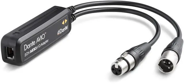 Main image of ADP-AES3-AU-2X2 | Dante AVIO AES3 IO Adapter