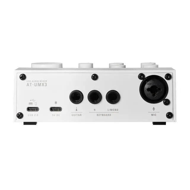 Alt view image 4 of 6 - AT-UMX3 USB Desktop Audio Mixer, White