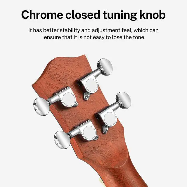 Alt view image 5 of 7 - Banjolele 4 String Banjo Ukulele kit Stringed Musical Instruments for Adult Beginner with Banjo Tuners, Gig Bag, Picks, Skeleton 23 Inch Sapele