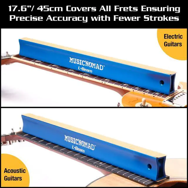 Alt view image 2 of 4 - Fret Leveler - Leveling (L-Beam) 17.6" (45cm) for Acoustic and Electric Guitars (MN811)