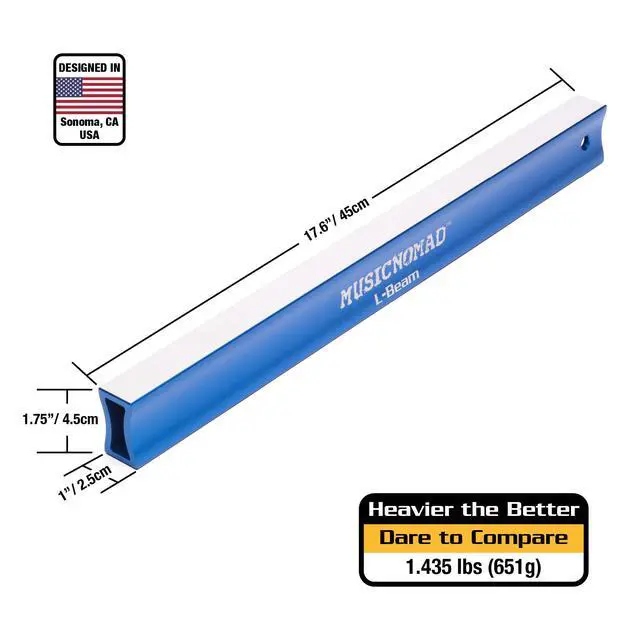Alt view image 3 of 4 - Fret Leveler - Leveling (L-Beam) 17.6" (45cm) for Acoustic and Electric Guitars (MN811)