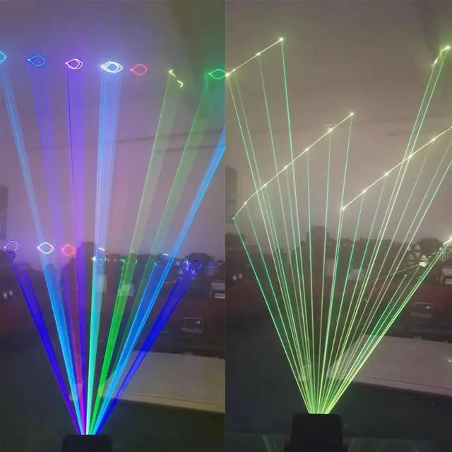 Alt view image 3 of 6 - 2W 2000mw RGB Full Color Animation Stage Effect Light Stage Lights | DJ Disco Stage Beam Lights for Party Wedding Event Lighting Show