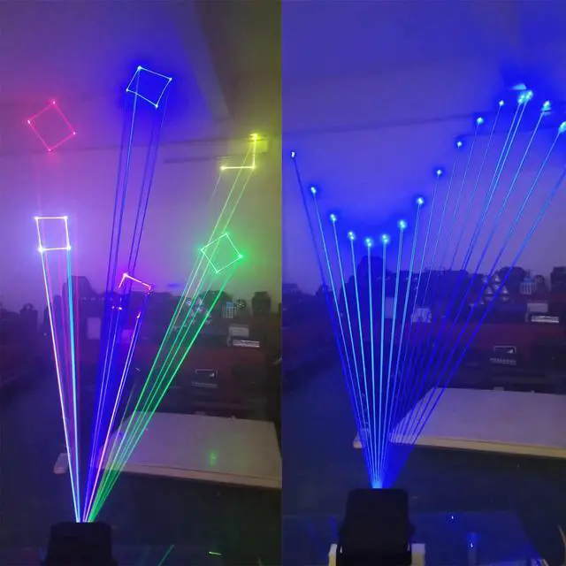 Alt view image 4 of 6 - 2W 2000mw RGB Full Color Animation Stage Effect Light Stage Lights | DJ Disco Stage Beam Lights for Party Wedding Event Lighting Show