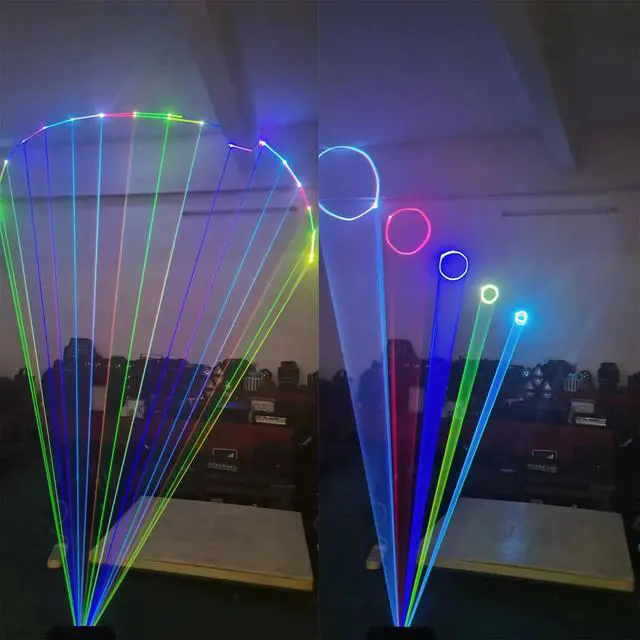 Alt view image 5 of 6 - 2W 2000mw RGB Full Color Animation Stage Effect Light Stage Lights | DJ Disco Stage Beam Lights for Party Wedding Event Lighting Show