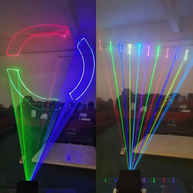 Alt view image 6 of 6 - 2W 2000mw RGB Full Color Animation Stage Effect Light Stage Lights | DJ Disco Stage Beam Lights for Party Wedding Event Lighting Show
