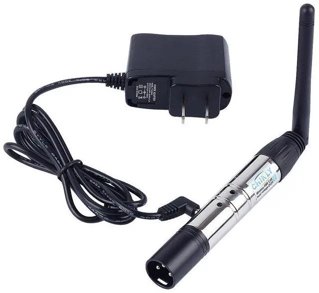 Alt view image 2 of 6 - DMX Wireless, 8pcs 2.4G DMX 512 1 Male Transmitter & 7 Female Receivers Short version for Stage PAR Party Light