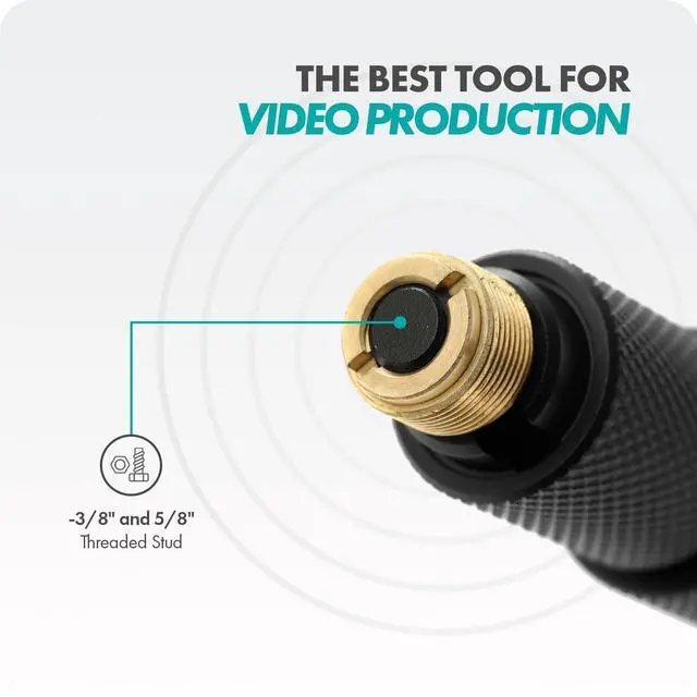 Alt view image 5 of 6 - CMP-17C Professional 9.8' Aluminum Boom Pole for Shotgun Microphones with Internal XLR Cable Compatible with Rode NTG Series, Sennheiser MKE600, Audio-Technica AT875R & More