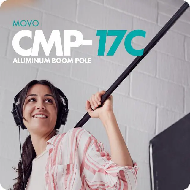 Alt view image 3 of 6 - CMP-17C Professional 9.8' Aluminum Boom Pole for Shotgun Microphones with Internal XLR Cable Compatible with Rode NTG Series, Sennheiser MKE600, Audio-Technica AT875R & More