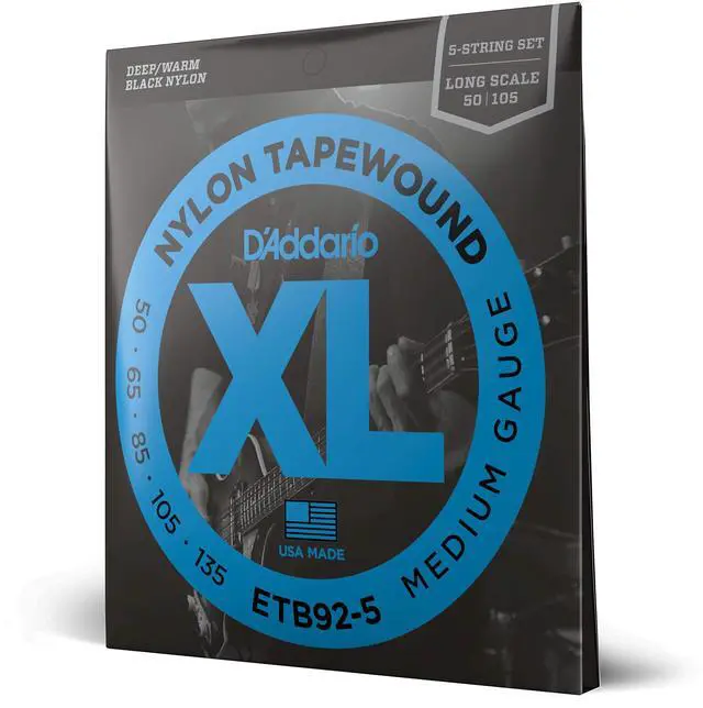 Main image of Tapewound Bass Strings ETB92-5, 50-135, 5-String, Long Scale