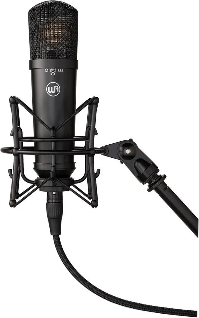 Alt view image 6 of 7 - WA-87jr Large Diaphragm Condenser Mic with Shockmount, Rich Studio-Grade Sound for Vocals, Instruments, Podcasts, Black
