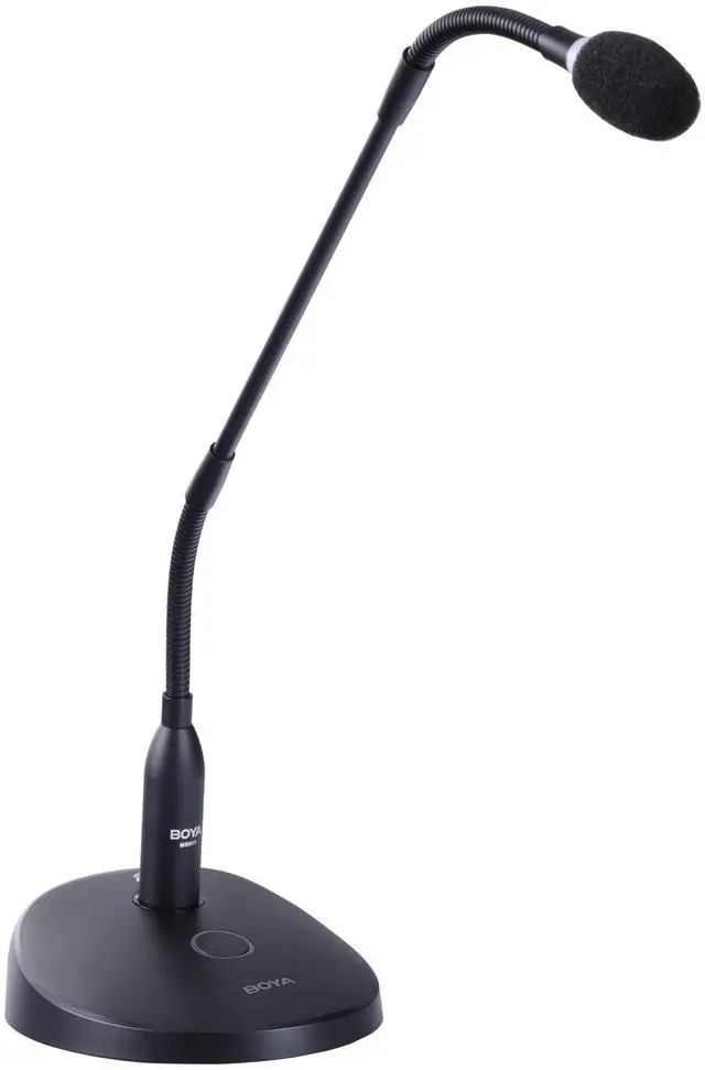 Main image of 18" Gooseneck Condenser Microphone with Desktop Base, LED Indicator - Podium Microphone for Conference Meeting Video Live Streaming Lecture Speech Podcast (XLR Interface BY-GM18CB)