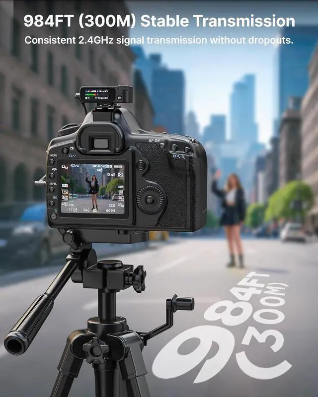 Alt view image 7 of 7 - MIC 2 Wireless Microphones for iPhone 15-16/Android/PC/Camera,AI Noise Cancellation,32-bit Float Internal Recording,984ft Range, 54H Battery with Charging Case for Recording(without Clip Mic)