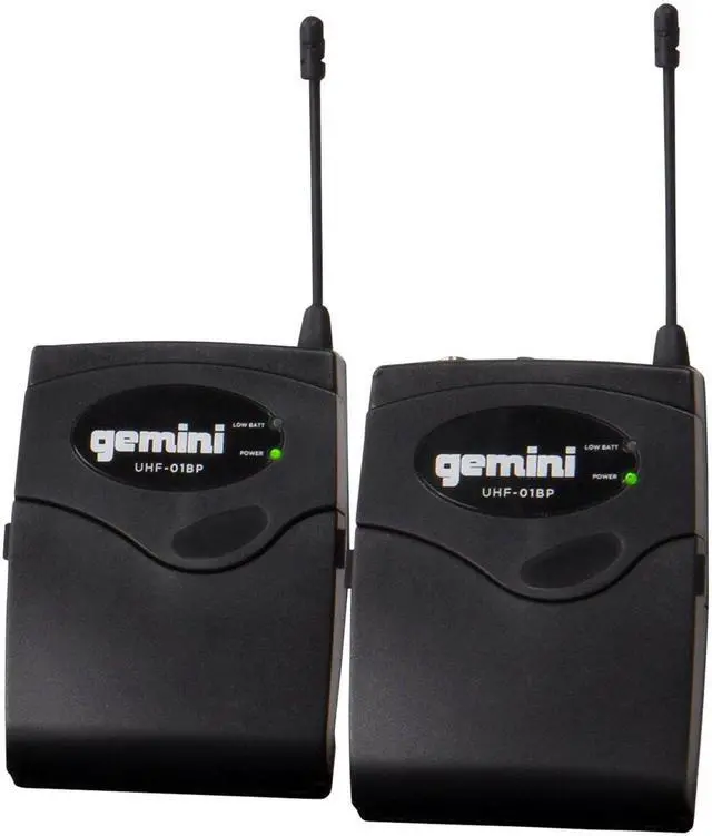 Alt view image 4 of 5 - 4-Mic UHF Wireless Headset & Lavalier System, 150ft (UHF-04HL) | 4-mic UHF headset & lavalier system - 4 channels, 517-537 MHz - 150 ft range - volume rotary control