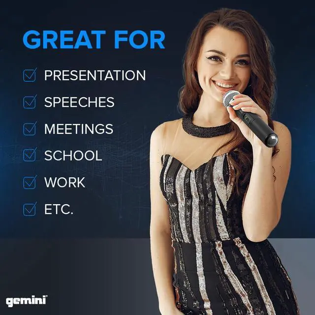 Alt view image 7 of 7 - 4-Mic UHF Wireless Handheld Microphone System (UHF-04M) | 4-mic UHF handheld system, 517-537 MHz - 150 ft range - compact receiver - for events & entertainment