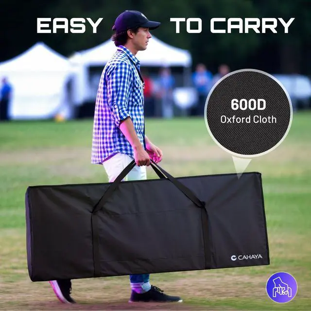 Alt view image 4 of 7 - DJ Booth Stand Portable DJ Table Facade Foldable Storage Bag 40"x20" | For laptop & controller, includes black & white scrims for lighting, carry bag, double top corners, easy setup & foldable