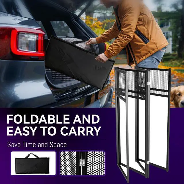 Alt view image 5 of 7 - Portable DJ Booth Table,Foldable DJ Table Stand with White & Black Scrim,Adjustable DJ Facade Booth Station Metal Frame with Cable Hole for Private Events, Clubs, Bars (40x20 Double Deck)