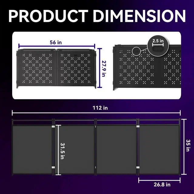 Alt view image 6 of 7 - Portable DJ Booth Table Stand with 2-Height Adjustable Top Board, All-Iron Heavy Duty DJ Facade for Events, Includes 8 Scrims, Travel Bag, and 4 Leveling Legs, 54x27x45 Inches