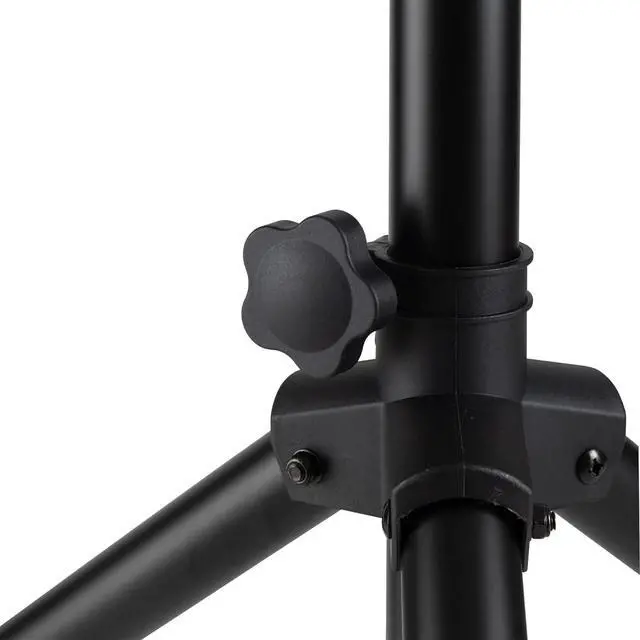 Alt view image 3 of 7 - On-Stage SSP7900 All-Aluminum Speaker Stand Pack (Pair of Folding, Portable Stands, Tripod Base, Carry Bag, Height Adjustable, Nonslip Rubber Feet, 1 3/8 Mounting Poles, 1 1/2 Adapters, Black)