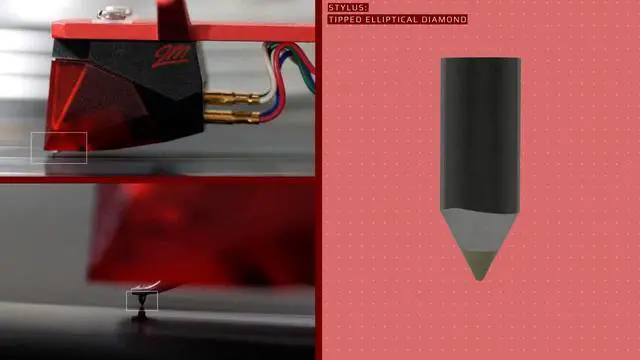 Alt view image 5 of 7 - 2M Red Premounted 2M Red Pickup Mounted on SH-4 Black Headshell