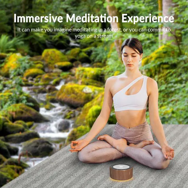 Alt view image 2 of 7 - Tibetan Meditation Singing Bowl Machine - 7 Singing Bowls Sounds, Crystal Healing, Chakra Healing, Mindfulness and Stress Relief Timer and Memory Features for Women/Men
