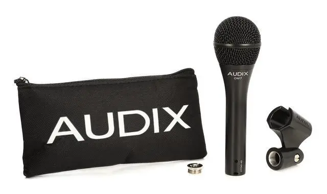 Alt view image 4 of 7 - OM7 Hypercardioid Handheld Dynamic Vocal Microphone for Stage Singers - Black