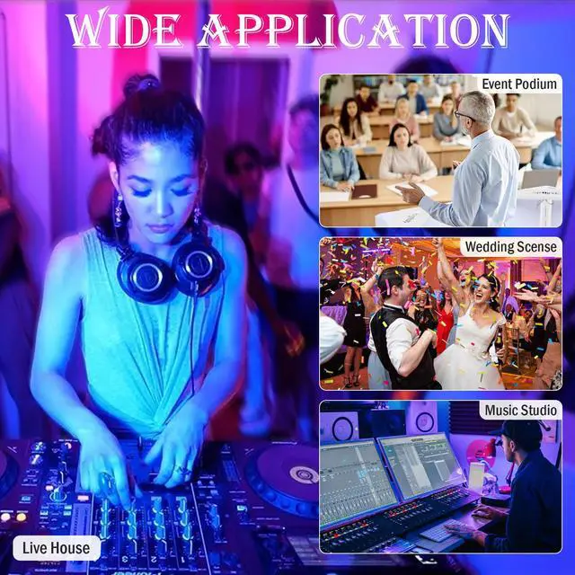 Alt view image 7 of 7 - Portable DJ Booth Facade,DJ Table,Heavy-Duty DJ Table Stand Portable Booth,Iron Plate Surface DJ Facade Booth,with Carry Bag & Hook & Cup Holder (41.3"L x 20.4"W x 43.3"H)