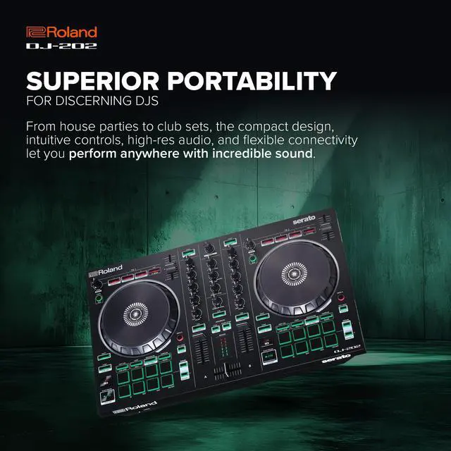 Alt view image 3 of 7 - DJ-202 Compact DJ Controller