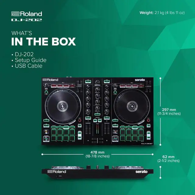 Alt view image 7 of 7 - DJ-202 Compact DJ Controller
